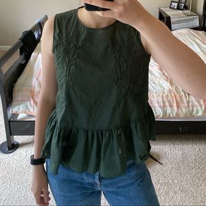 Uniqlo Womens Peplum Blouse Size S